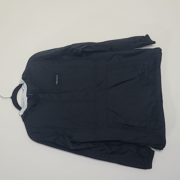 Marmot Jackets & Blazers - Marmot pull-over black rain jacket
